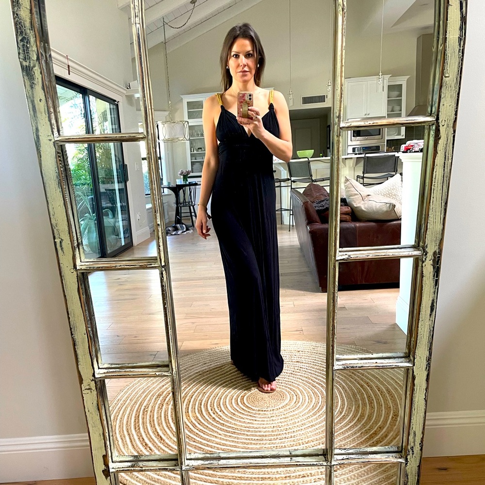 T-bags maxi with gold rope straps